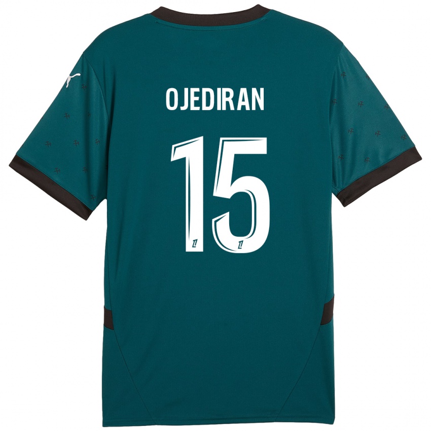 Niño Camiseta Hamzat Ojediran #15 Verde Oscuro 2ª Equipación 2024/25 La Camisa Argentina