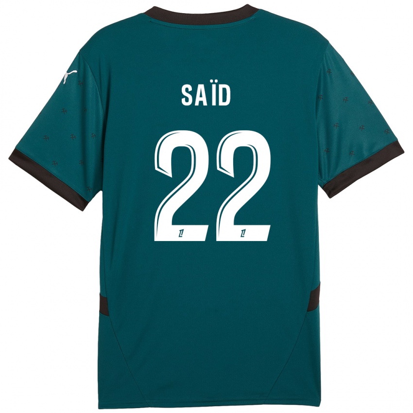 Niño Camiseta Wesley Saïd #22 Verde Oscuro 2ª Equipación 2024/25 La Camisa Argentina