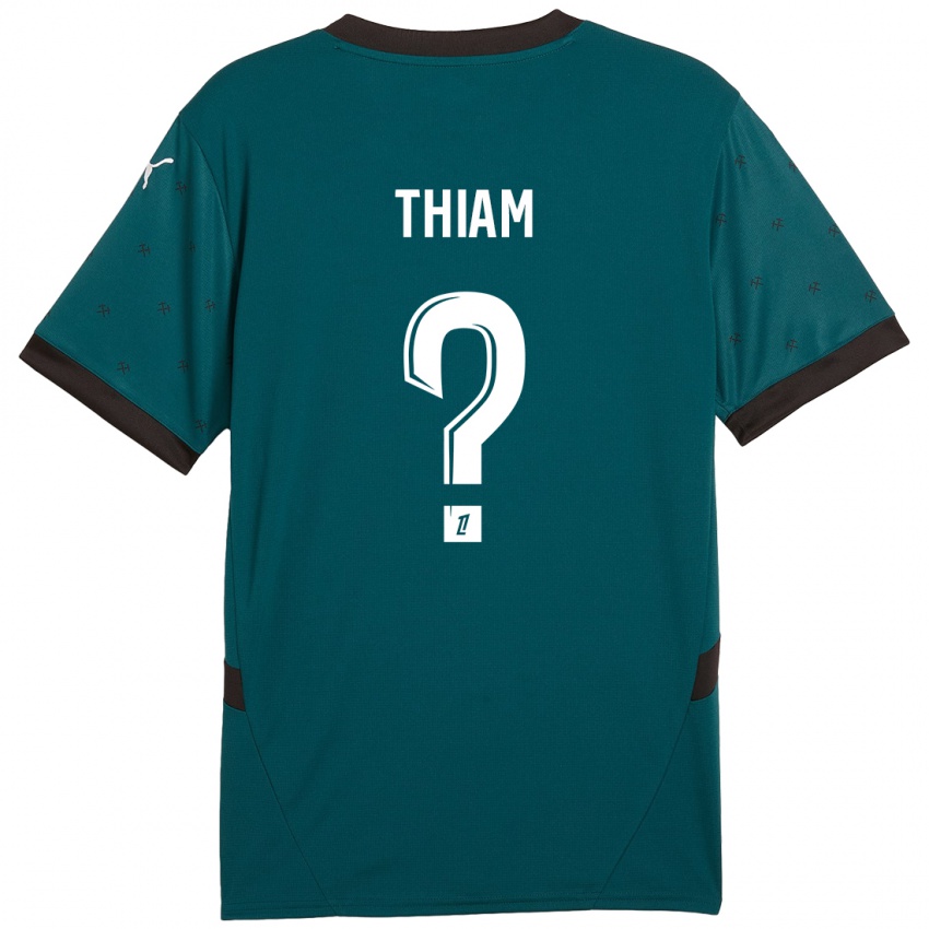 Niño Camiseta Mamadou Thiam #0 Verde Oscuro 2ª Equipación 2024/25 La Camisa Argentina