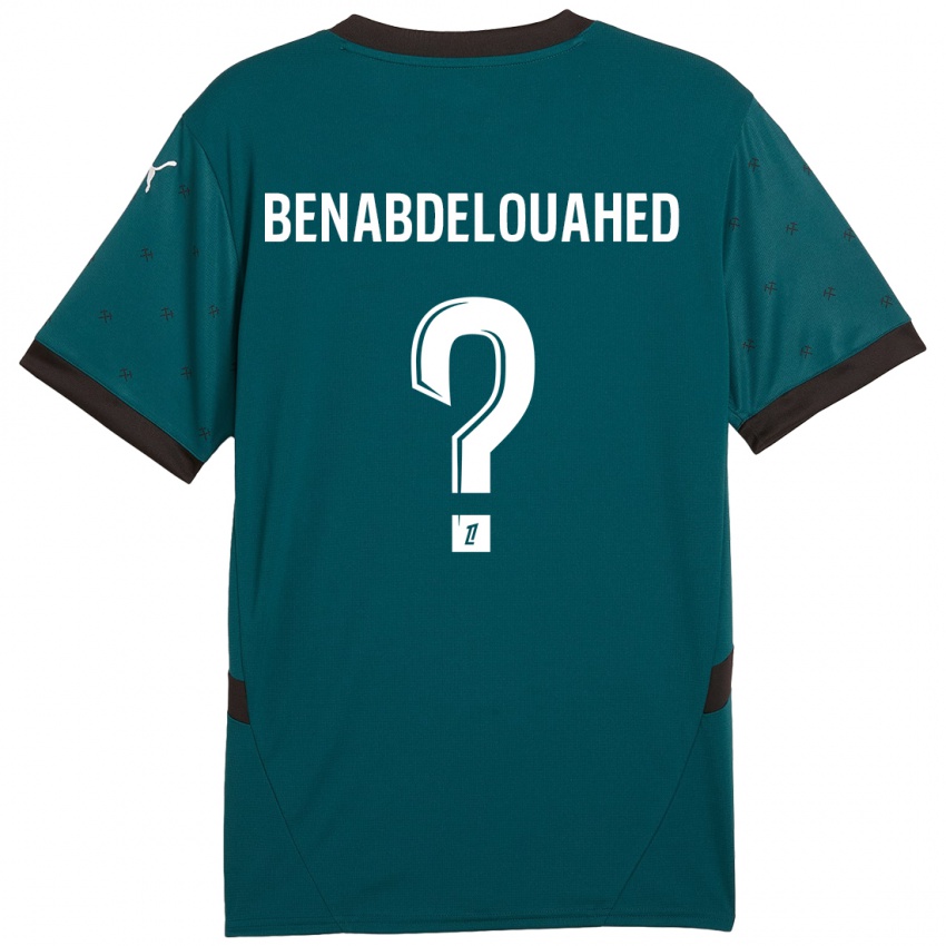 Niño Camiseta Kaïs Benabdelouahed #0 Verde Oscuro 2ª Equipación 2024/25 La Camisa Argentina