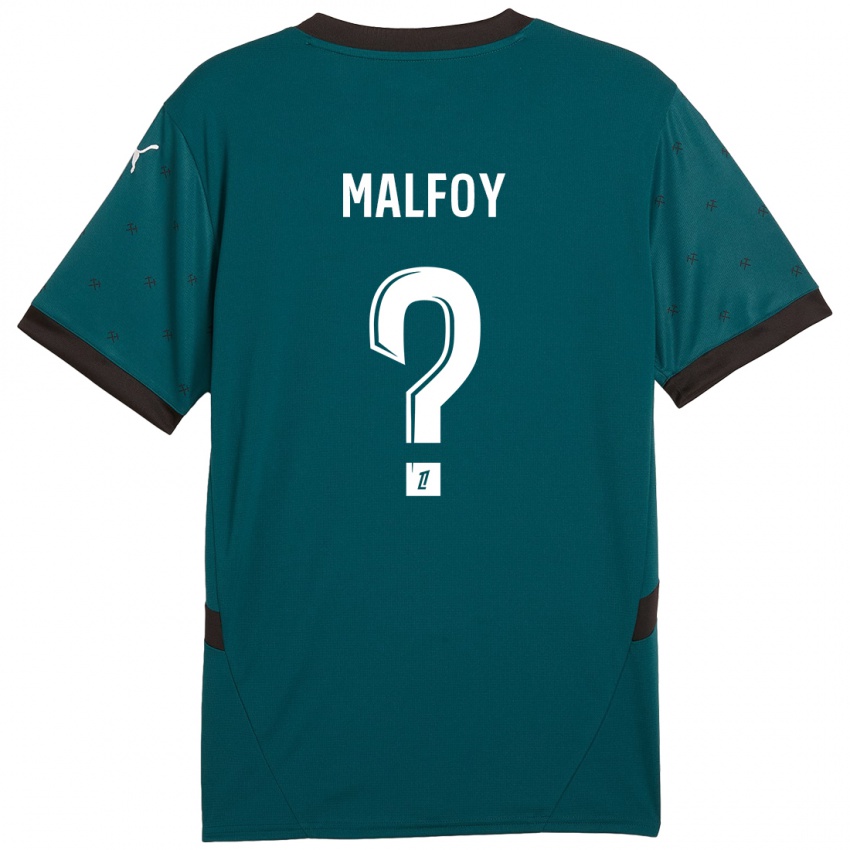 Niño Camiseta Lucas Malfoy #0 Verde Oscuro 2ª Equipación 2024/25 La Camisa Argentina