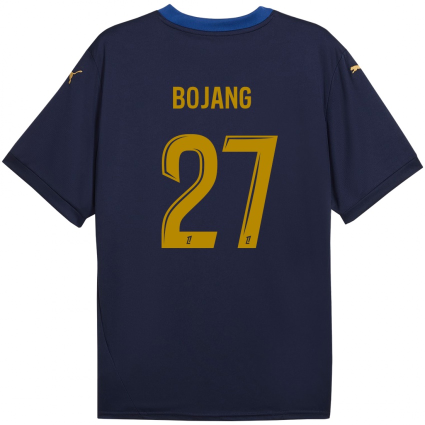 Niño Camiseta Adama Bojang #27 Azul Marino Dorado 2ª Equipación 2024/25 La Camisa Argentina