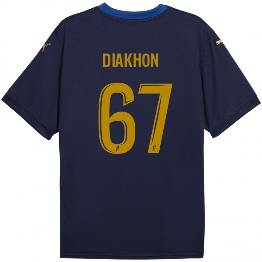 Niño Camiseta Mamadou Diakhon #67 Azul Marino Dorado 2ª Equipación 2024/25 La Camisa Argentina