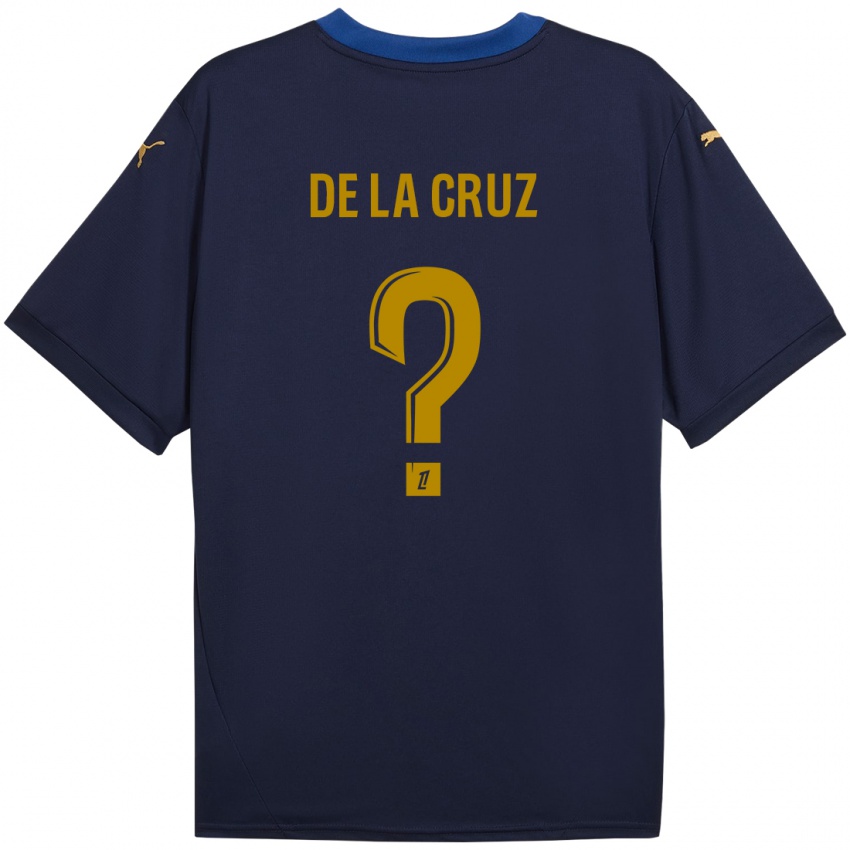 Niño Camiseta Maiky De La Cruz #0 Azul Marino Dorado 2ª Equipación 2024/25 La Camisa Argentina