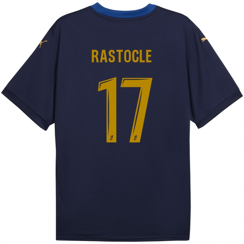 Niño Camiseta Jade Rastocle #17 Azul Marino Dorado 2ª Equipación 2024/25 La Camisa Argentina