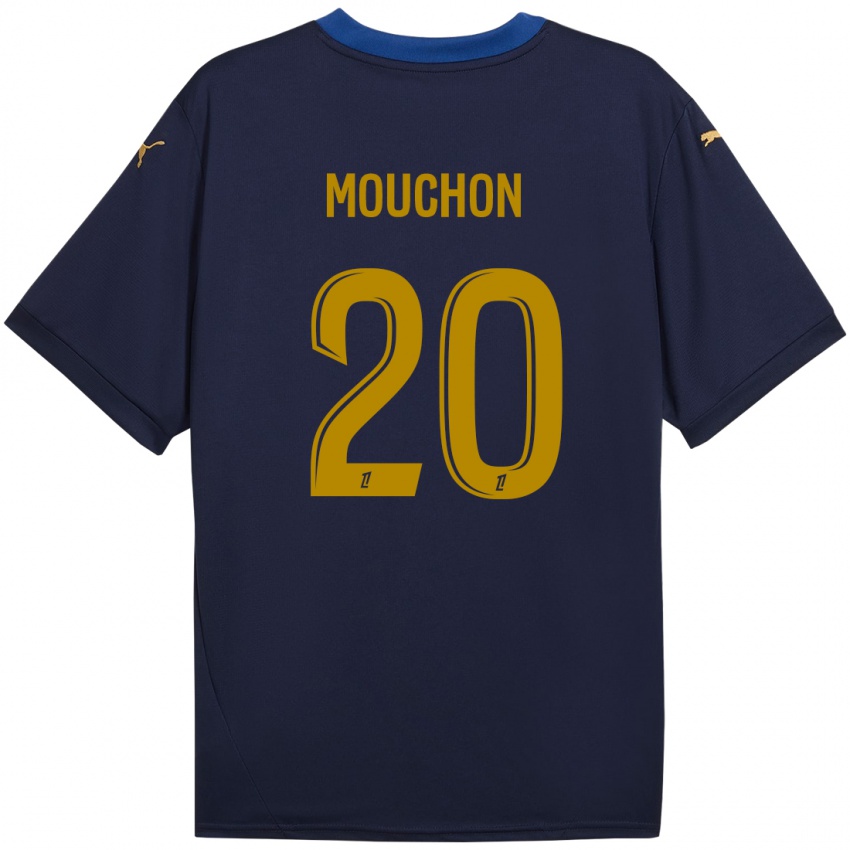 Niño Camiseta Noemie Mouchon #20 Azul Marino Dorado 2ª Equipación 2024/25 La Camisa Argentina