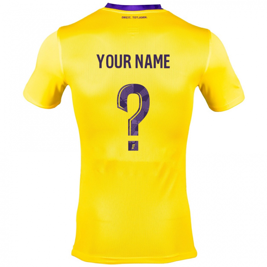 Niño Camiseta Ihren Namen #0 Amarillo Morado 2ª Equipación 2024/25 La Camisa Argentina