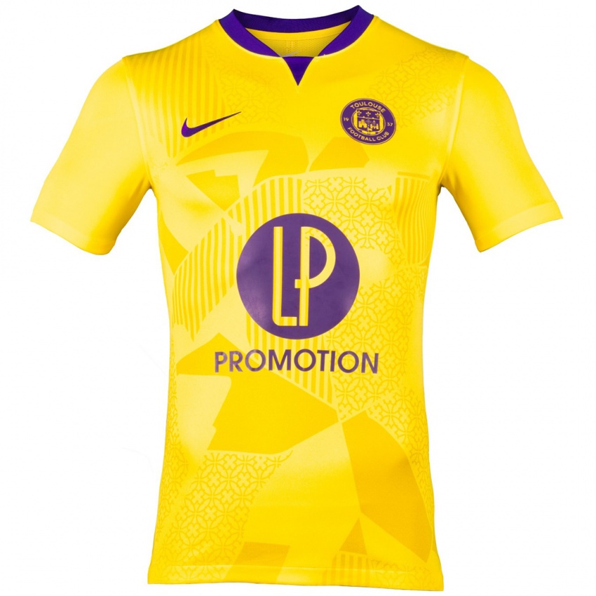 Niño Camiseta Delphin Chatelin #13 Amarillo Morado 2ª Equipación 2024/25 La Camisa Argentina