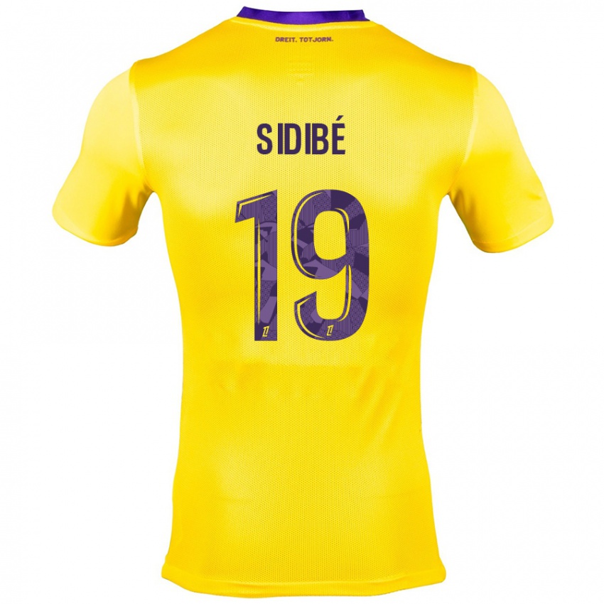 Niño Camiseta Djibril Sidibé #19 Amarillo Morado 2ª Equipación 2024/25 La Camisa Argentina