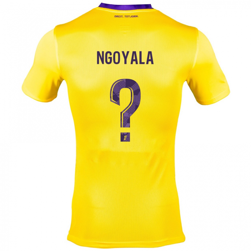 Niño Camiseta Frédéric Efuele Ngoyala #0 Amarillo Morado 2ª Equipación 2024/25 La Camisa Argentina