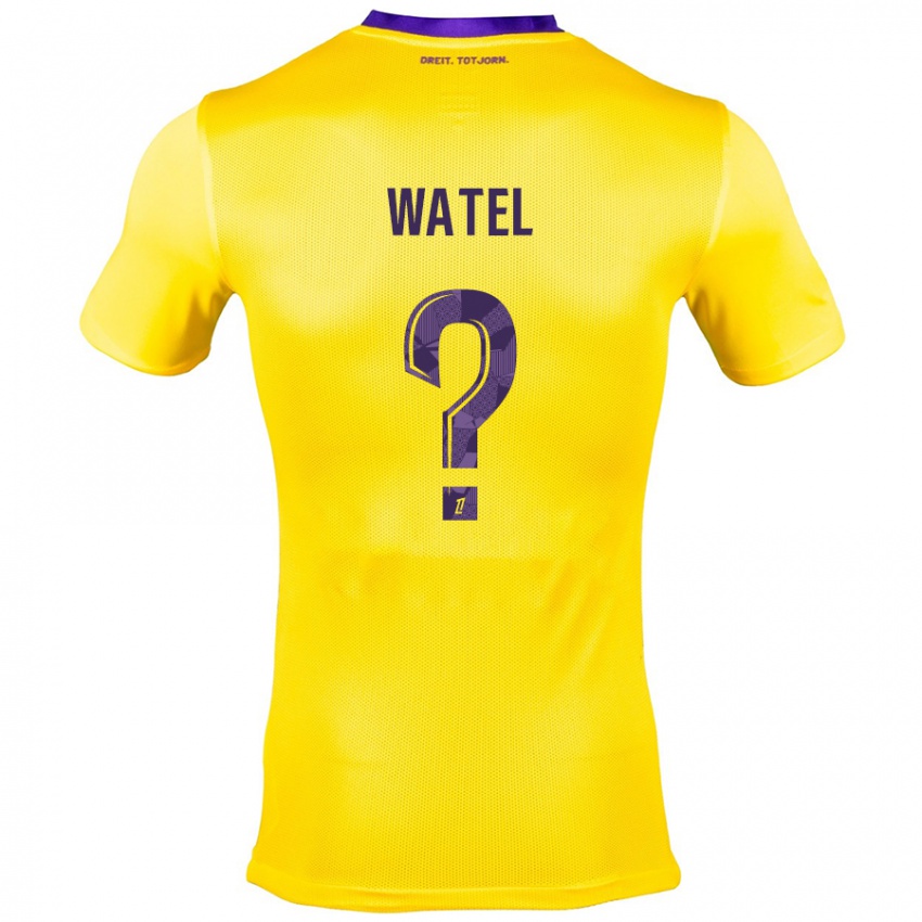 Niño Camiseta Kylian Watel #0 Amarillo Morado 2ª Equipación 2024/25 La Camisa Argentina