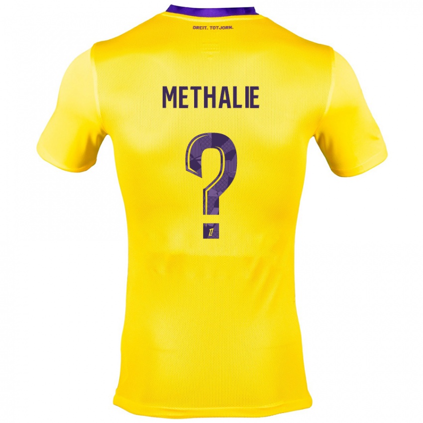 Niño Camiseta Dayann Methalie #0 Amarillo Morado 2ª Equipación 2024/25 La Camisa Argentina