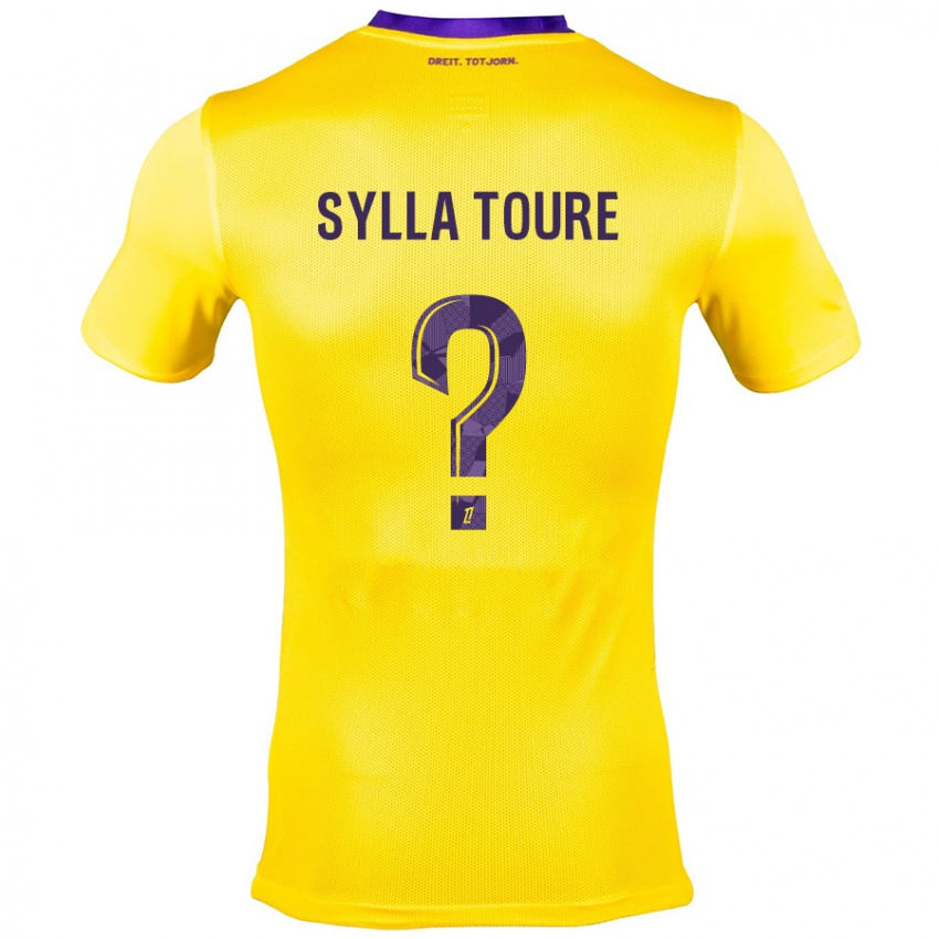 Niño Camiseta Ismael Sylla Touré #0 Amarillo Morado 2ª Equipación 2024/25 La Camisa Argentina