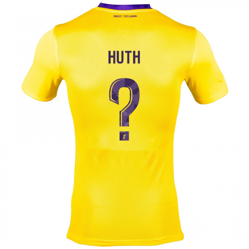 Niño Camiseta Lony Huth #0 Amarillo Morado 2ª Equipación 2024/25 La Camisa Argentina