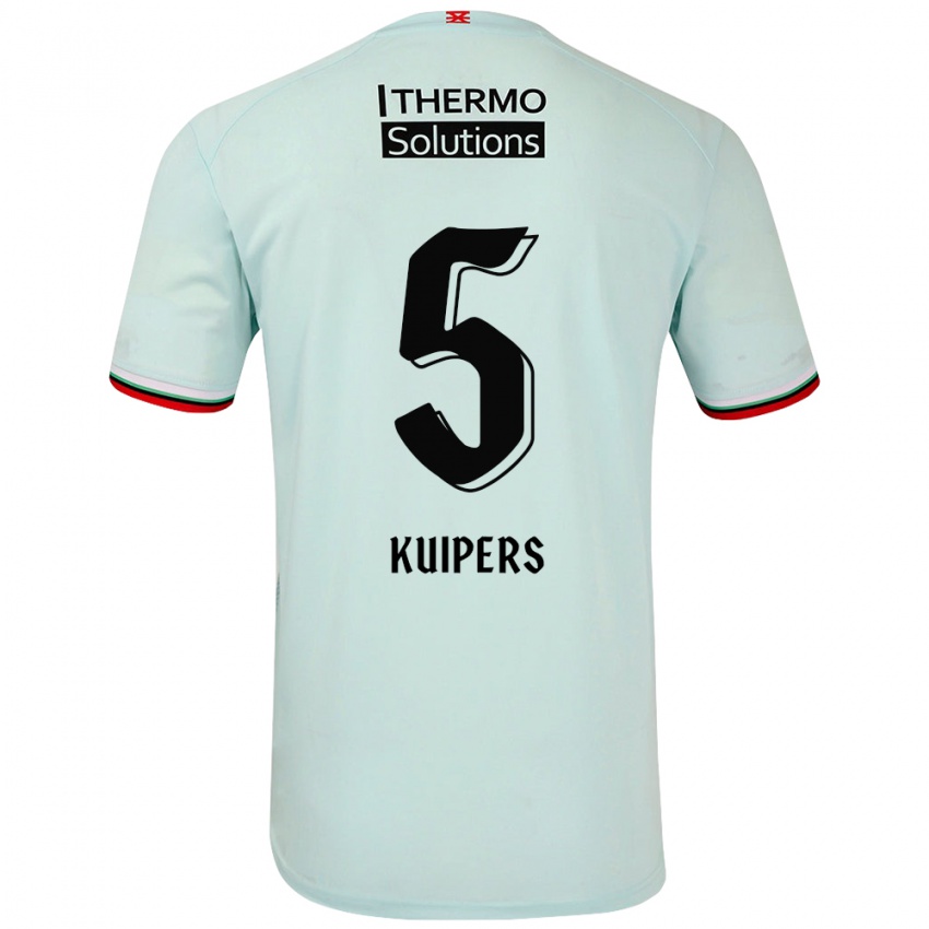 Niño Camiseta Bas Kuipers #5 Verde Claro 2ª Equipación 2024/25 La Camisa Argentina