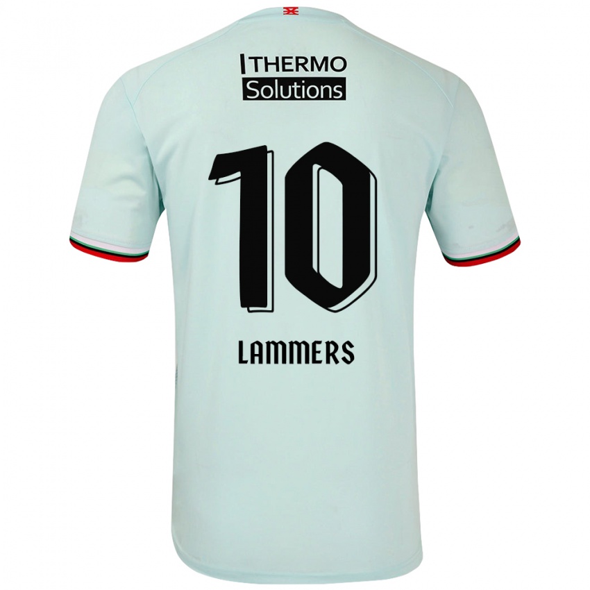 Niño Camiseta Sam Lammers #10 Verde Claro 2ª Equipación 2024/25 La Camisa Argentina