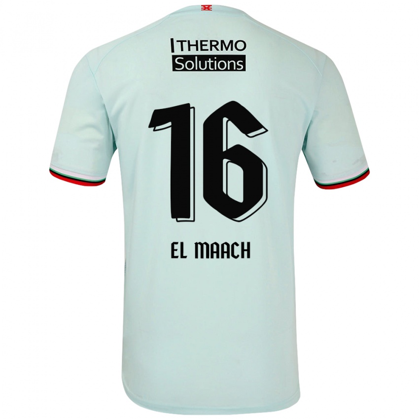 Niño Camiseta Issam El Maach #16 Verde Claro 2ª Equipación 2024/25 La Camisa Argentina