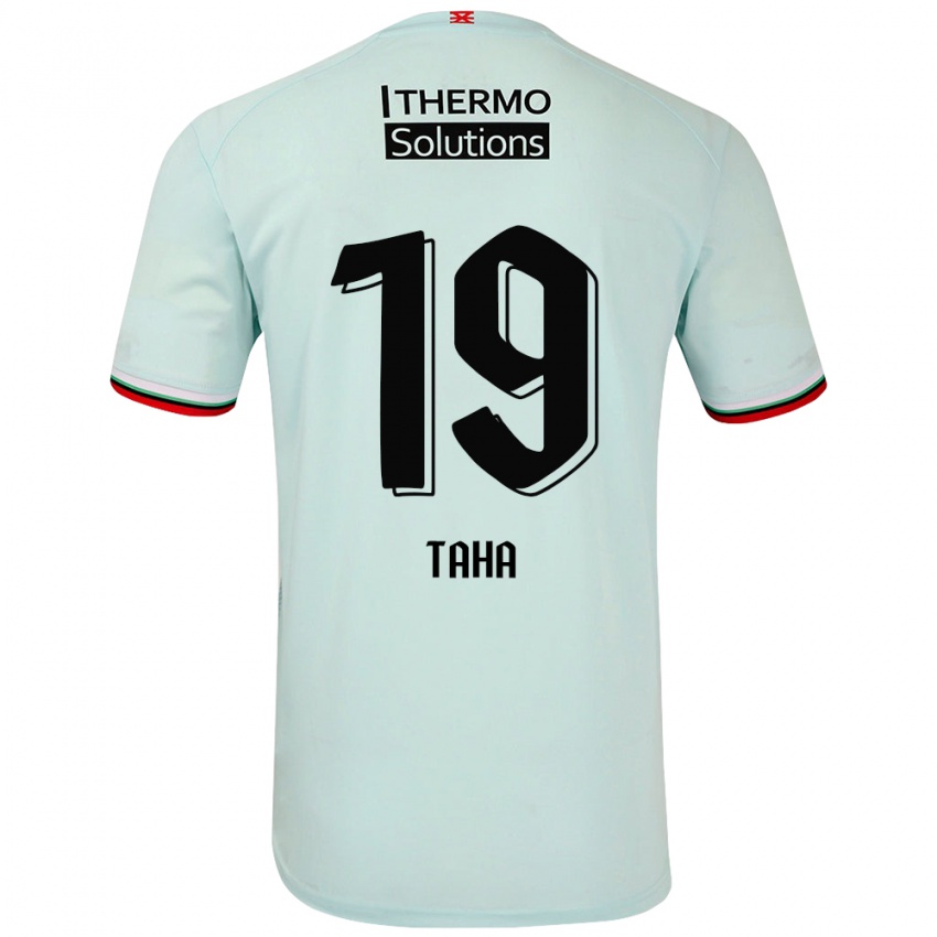 Niño Camiseta Younes Taha #19 Verde Claro 2ª Equipación 2024/25 La Camisa Argentina