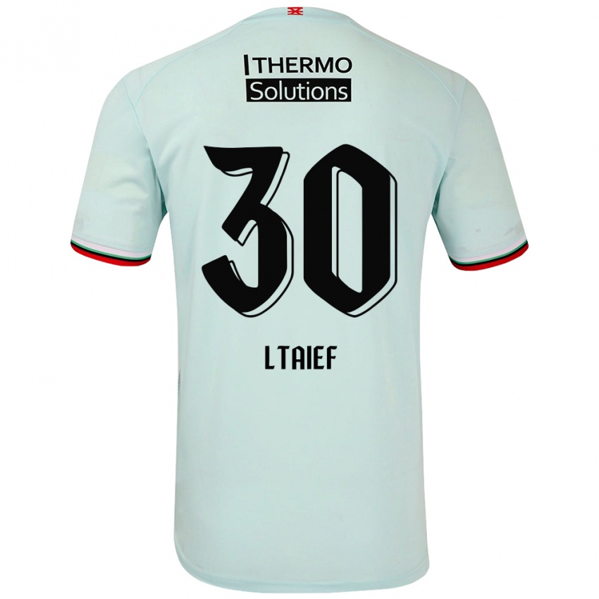 Niño Camiseta Sayfallah Ltaief #30 Verde Claro 2ª Equipación 2024/25 La Camisa Argentina