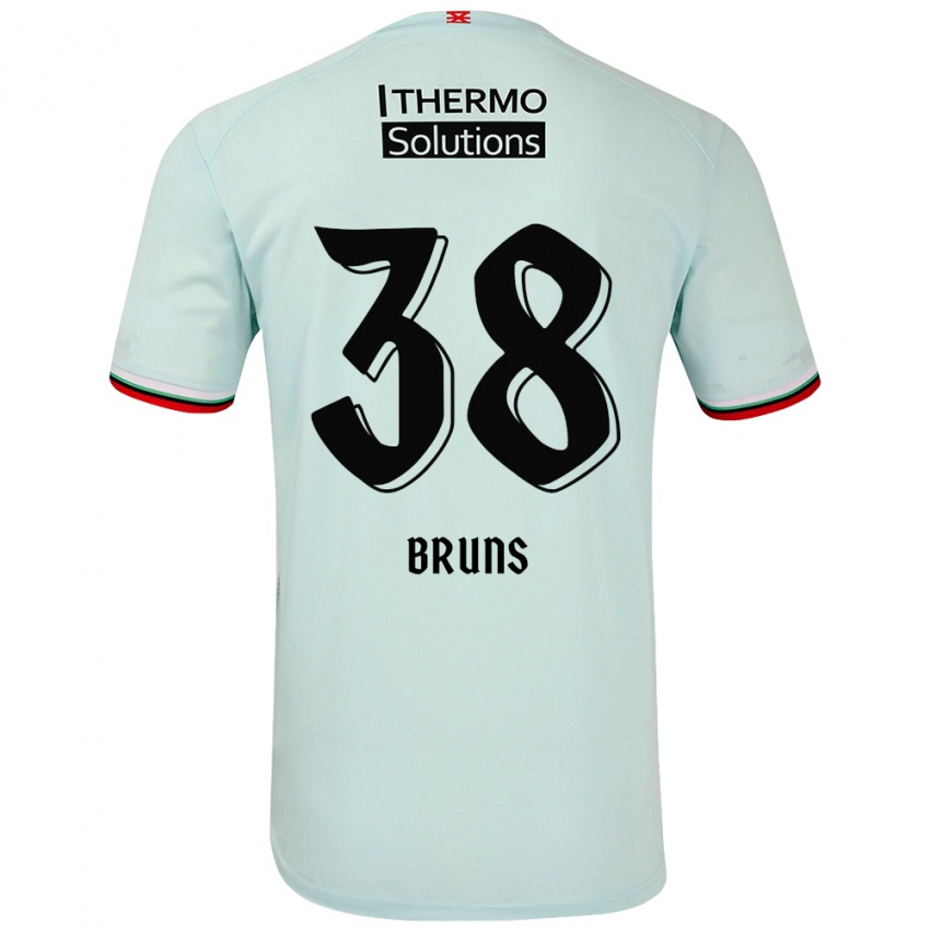 Niño Camiseta Max Bruns #38 Verde Claro 2ª Equipación 2024/25 La Camisa Argentina