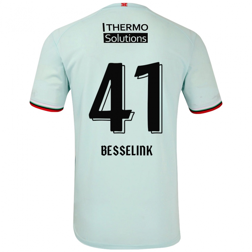 Niño Camiseta Gijs Besselink #41 Verde Claro 2ª Equipación 2024/25 La Camisa Argentina