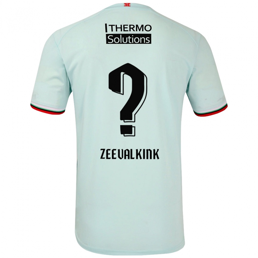 Niño Camiseta Leco Zeevalkink #0 Verde Claro 2ª Equipación 2024/25 La Camisa Argentina