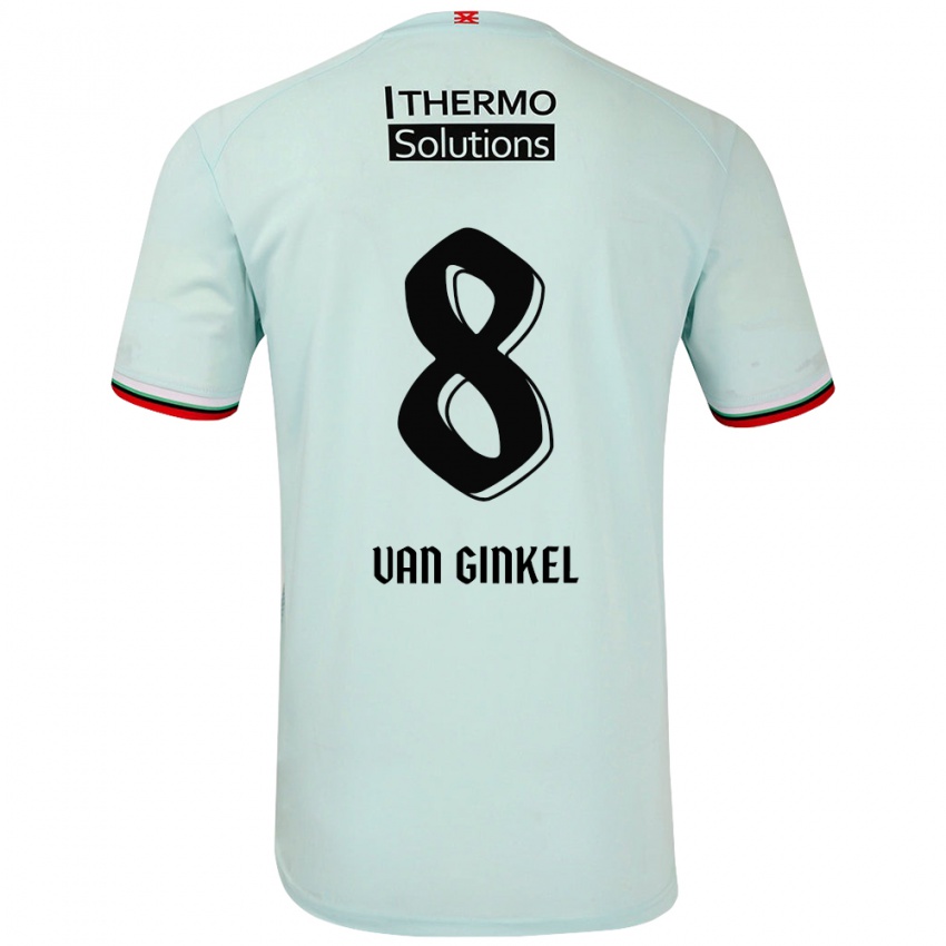 Niño Camiseta Danique Van Ginkel #8 Verde Claro 2ª Equipación 2024/25 La Camisa Argentina