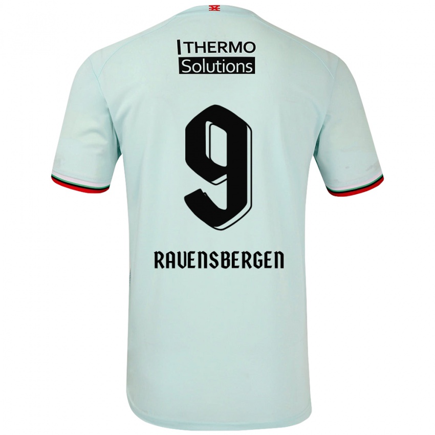 Niño Camiseta Jaimy Ravensbergen #9 Verde Claro 2ª Equipación 2024/25 La Camisa Argentina