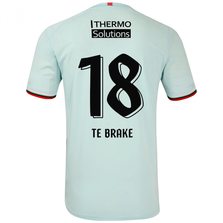 Niño Camiseta Sophie Te Brake #18 Verde Claro 2ª Equipación 2024/25 La Camisa Argentina