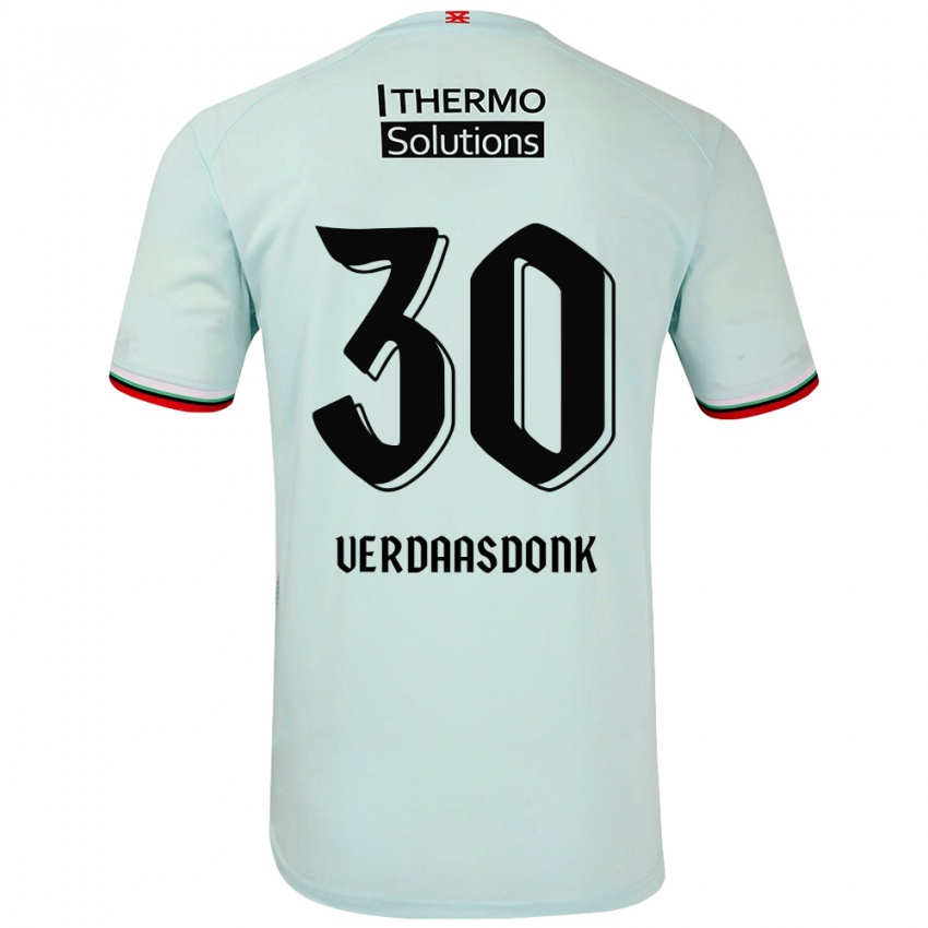 Niño Camiseta Suus Verdaasdonk #30 Verde Claro 2ª Equipación 2024/25 La Camisa Argentina