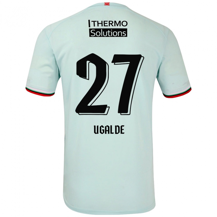 Niño Camiseta Manfred Ugalde #27 Verde Claro 2ª Equipación 2024/25 La Camisa Argentina