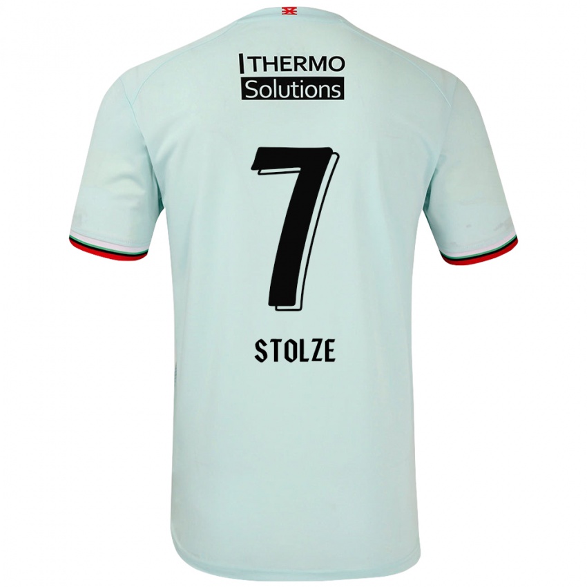 Niño Camiseta Anna-Lena Stolze #7 Verde Claro 2ª Equipación 2024/25 La Camisa Argentina