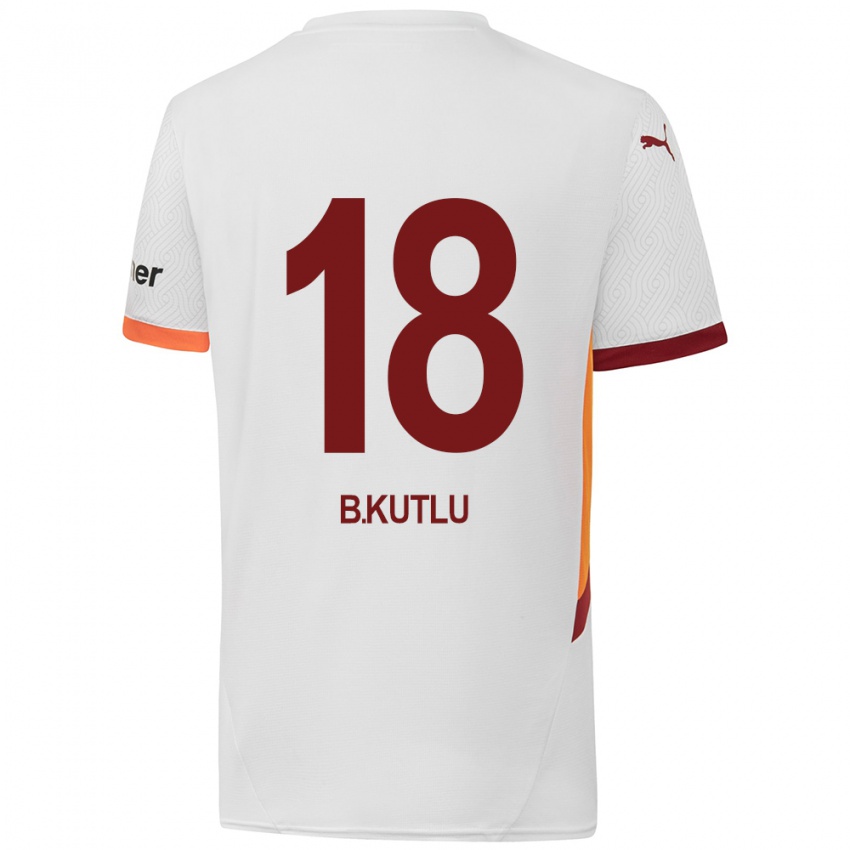 Niño Camiseta Berkan Kutlu #18 Blanco Amarillo Rojo 2ª Equipación 2024/25 La Camisa Argentina