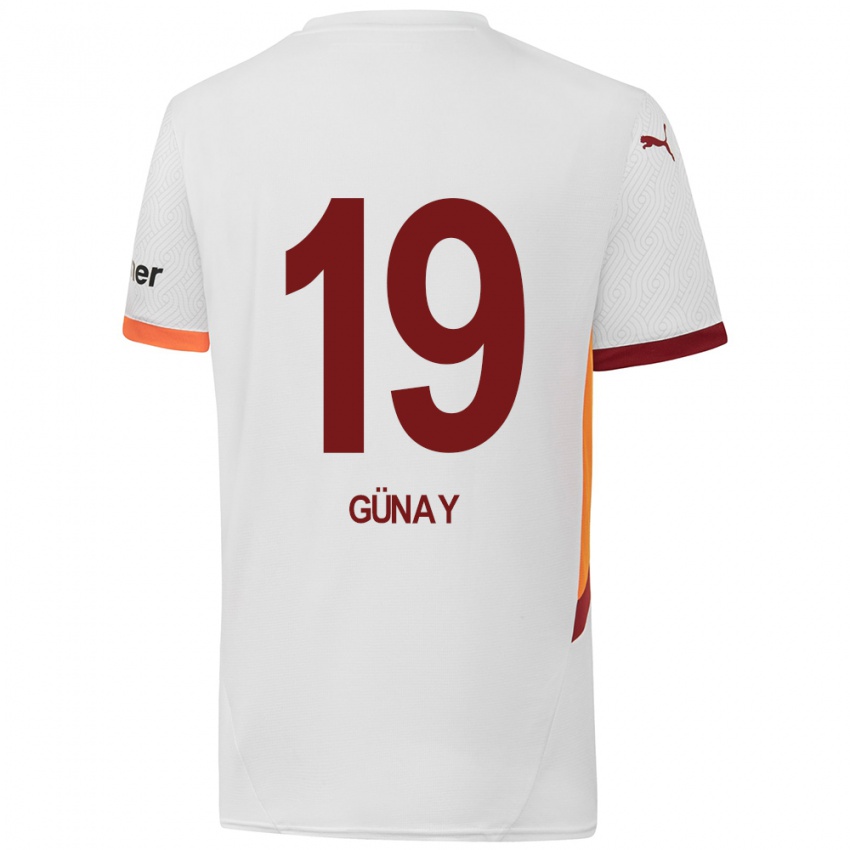 Niño Camiseta Günay Güvenç #19 Blanco Amarillo Rojo 2ª Equipación 2024/25 La Camisa Argentina