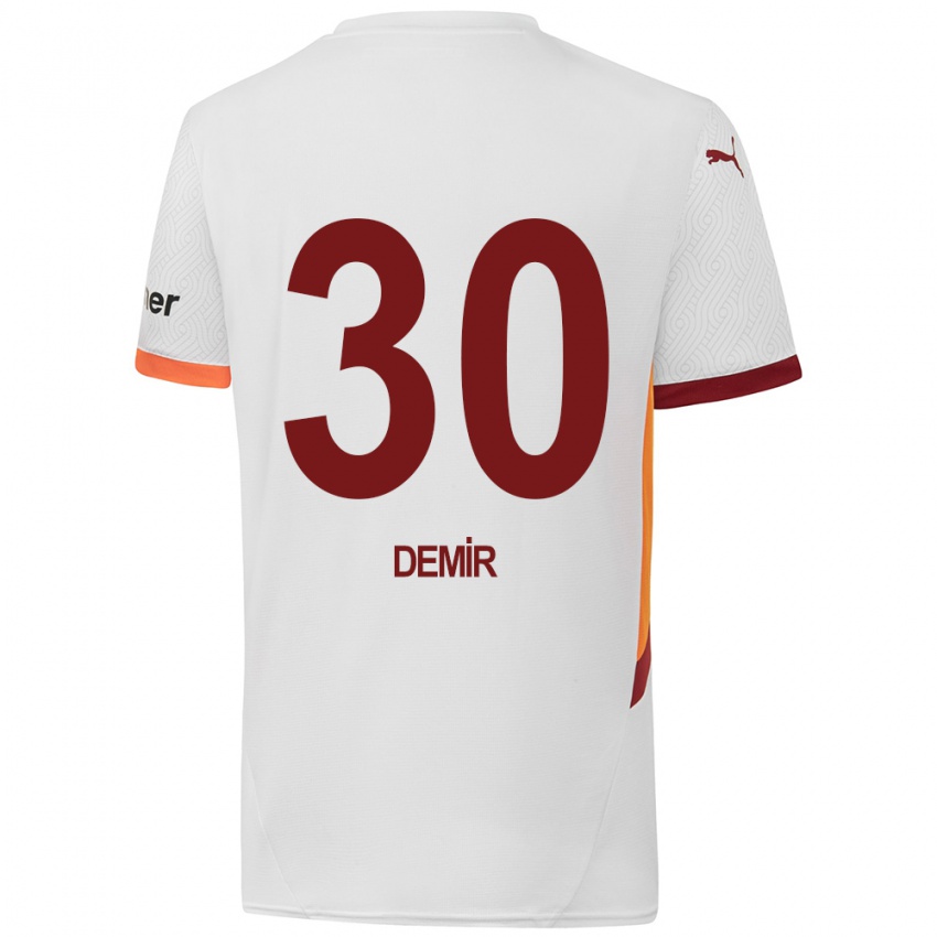 Niño Camiseta Yusuf Demir #30 Blanco Amarillo Rojo 2ª Equipación 2024/25 La Camisa Argentina