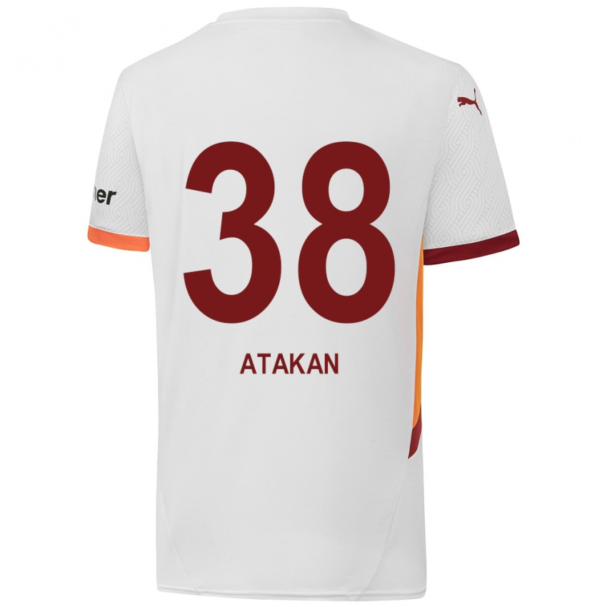 Niño Camiseta Atakan Ordu #38 Blanco Amarillo Rojo 2ª Equipación 2024/25 La Camisa Argentina