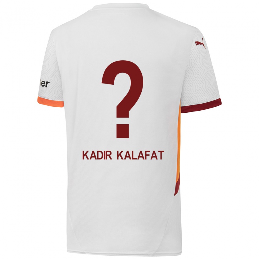 Niño Camiseta İsmail Kadir Kalafat #0 Blanco Amarillo Rojo 2ª Equipación 2024/25 La Camisa Argentina