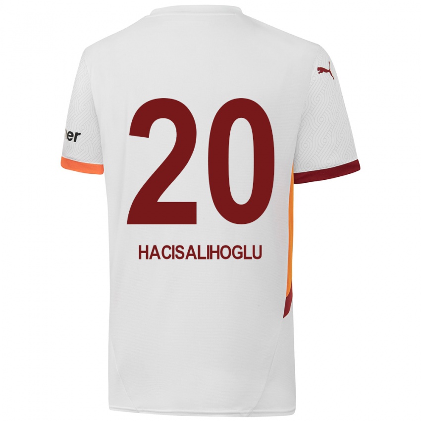 Niño Camiseta Arda Hacisalihoglu #20 Blanco Amarillo Rojo 2ª Equipación 2024/25 La Camisa Argentina