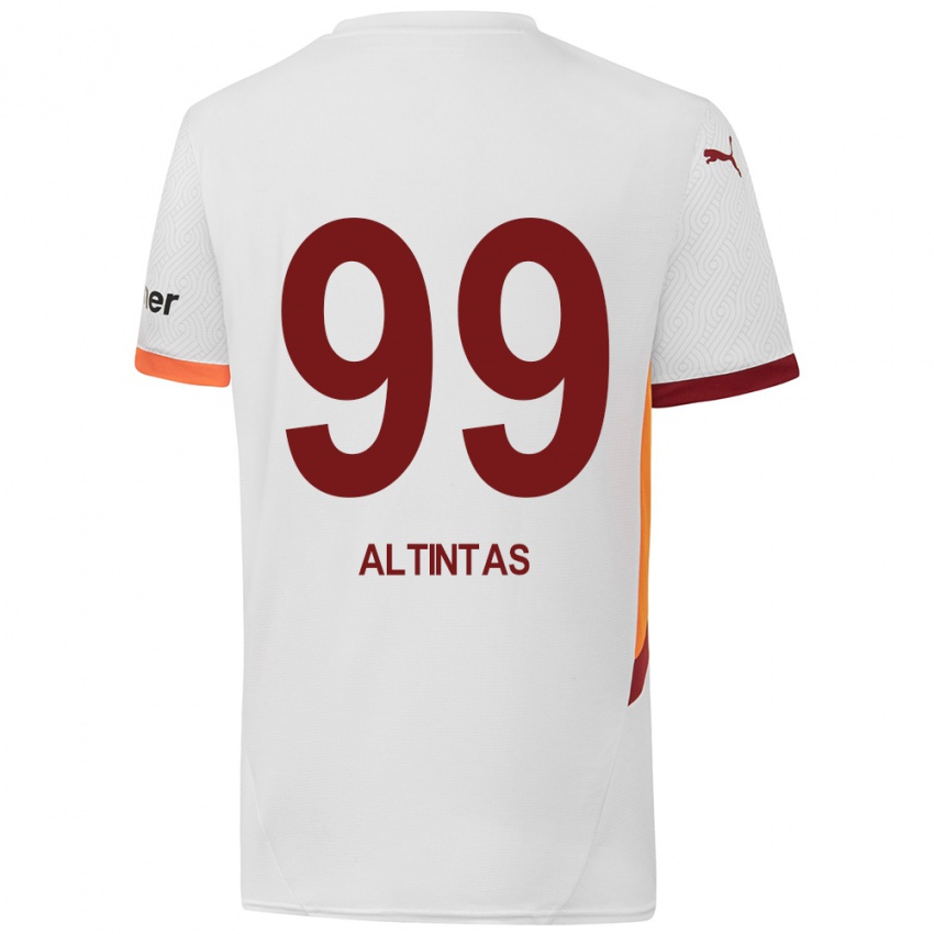 Niño Camiseta Benan Altıntaş #99 Blanco Amarillo Rojo 2ª Equipación 2024/25 La Camisa Argentina