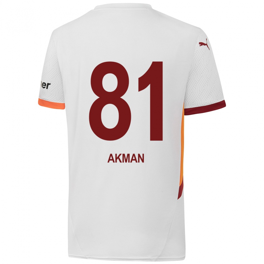 Niño Camiseta Hamza Akman #81 Blanco Amarillo Rojo 2ª Equipación 2024/25 La Camisa Argentina