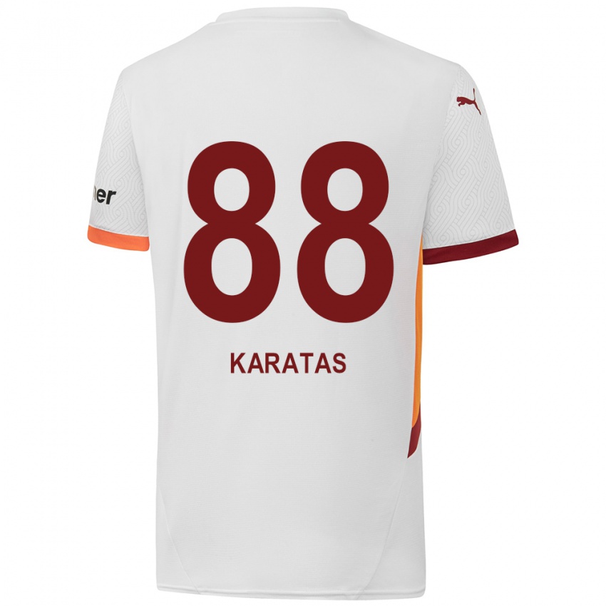 Niño Camiseta Kazımcan Karataş #88 Blanco Amarillo Rojo 2ª Equipación 2024/25 La Camisa Argentina