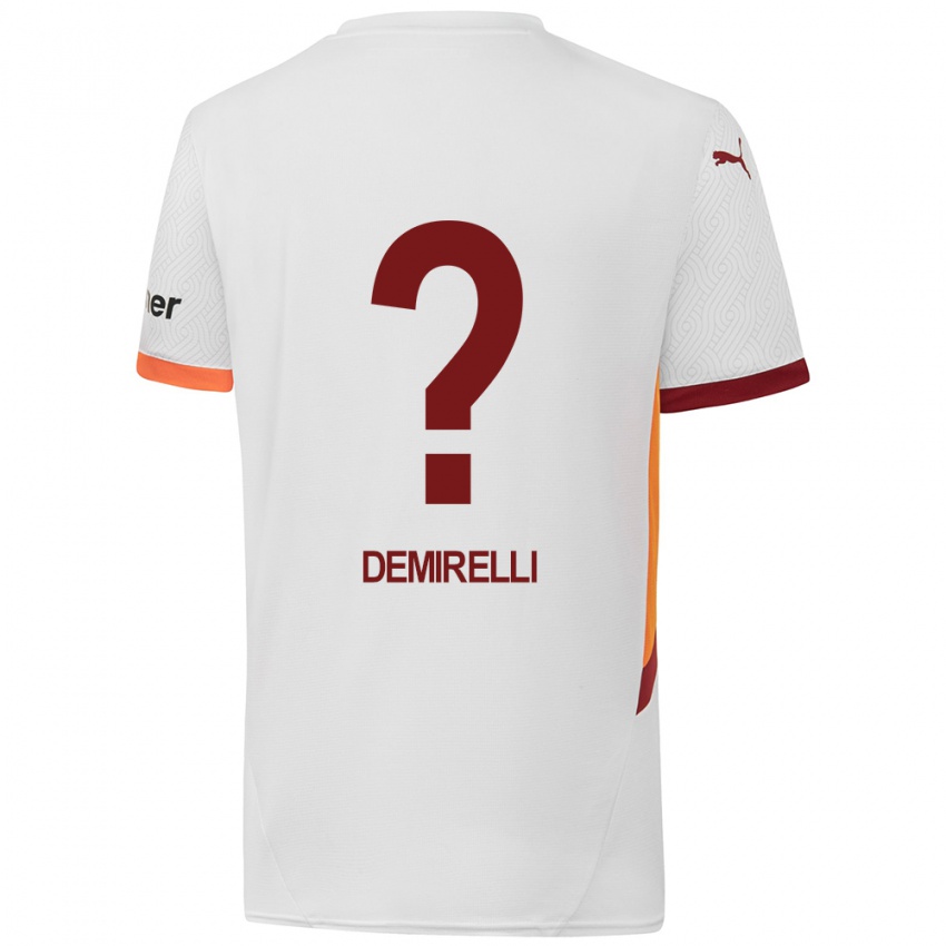 Niño Camiseta Ahmet Demirelli #0 Blanco Amarillo Rojo 2ª Equipación 2024/25 La Camisa Argentina