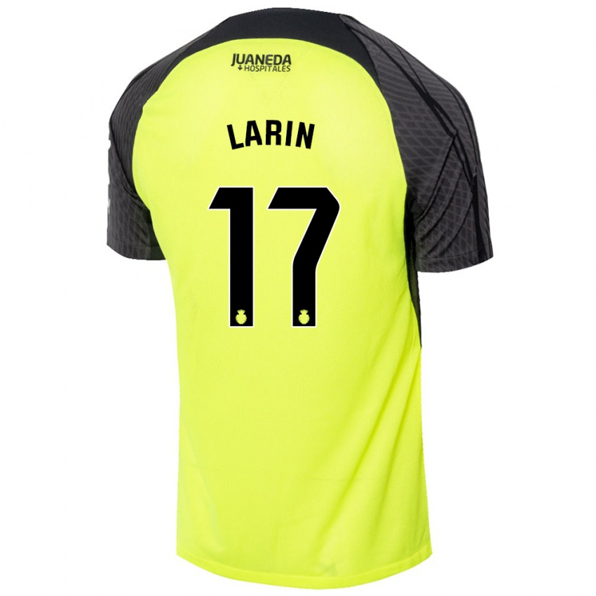 Niño Camiseta Cyle Larin #17 Verde Fluorescente Negro 2ª Equipación 2024/25 La Camisa Argentina