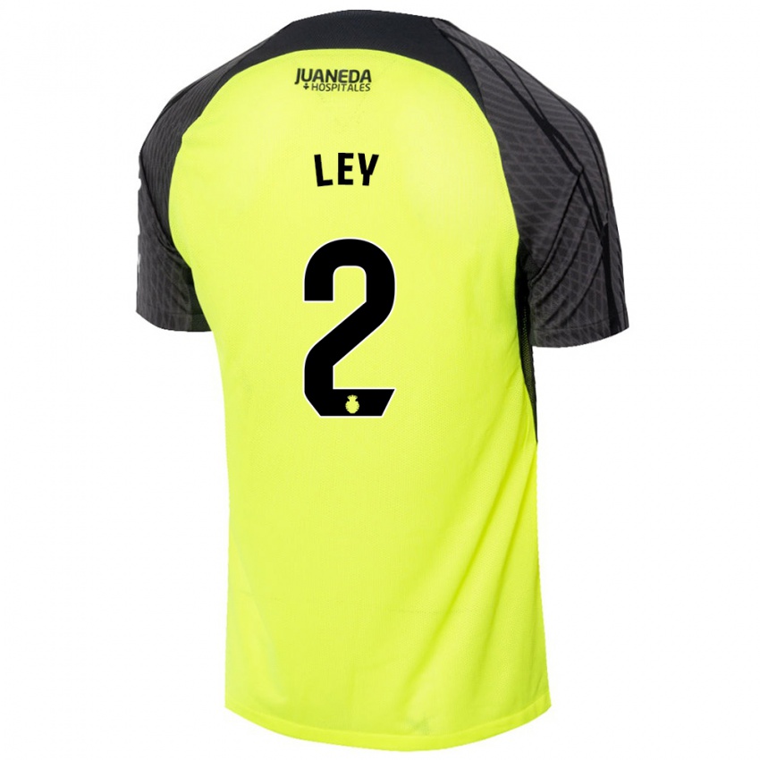 Niño Camiseta Yuzún Ley #2 Verde Fluorescente Negro 2ª Equipación 2024/25 La Camisa Argentina