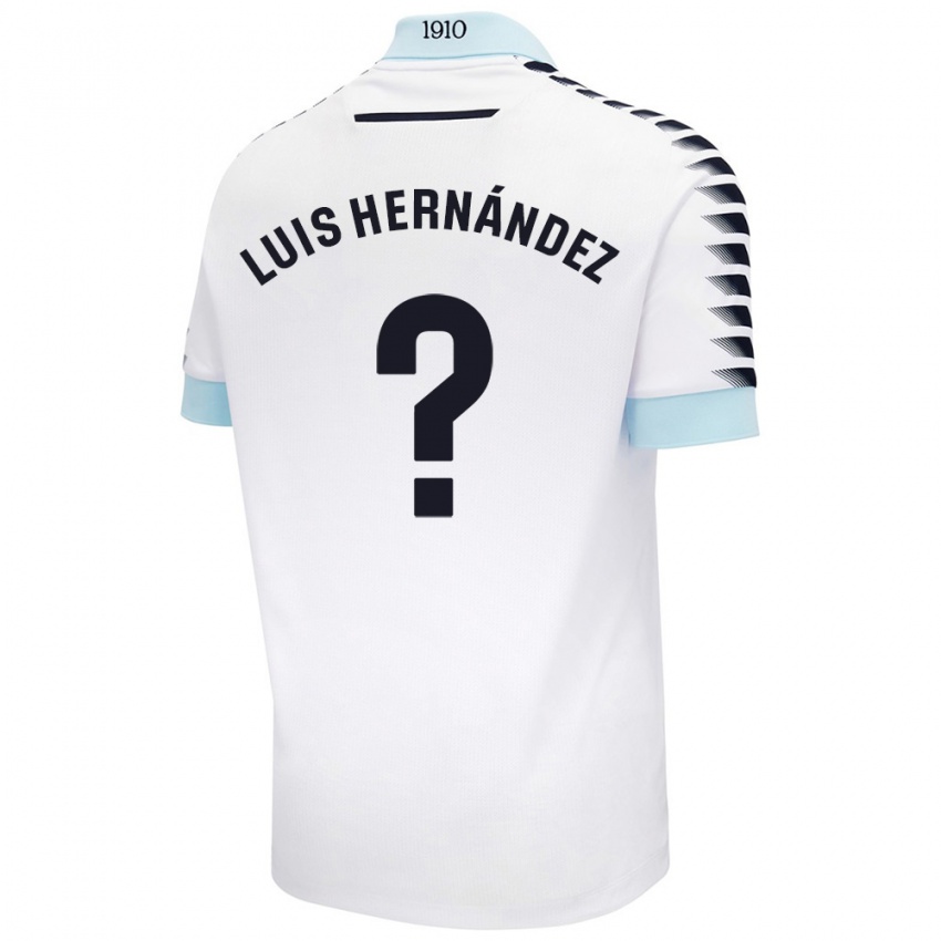 Niño Camiseta Luis Hernández #0 Blanco Azul 2ª Equipación 2024/25 La Camisa Argentina