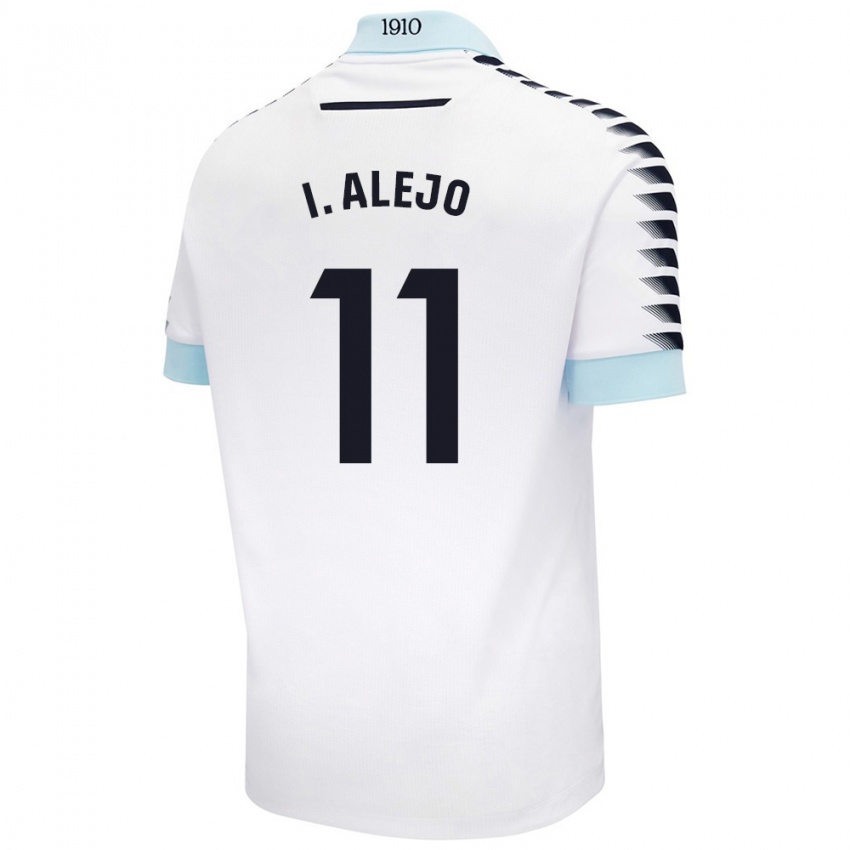 Niño Camiseta Iván Alejo #11 Blanco Azul 2ª Equipación 2024/25 La Camisa Argentina