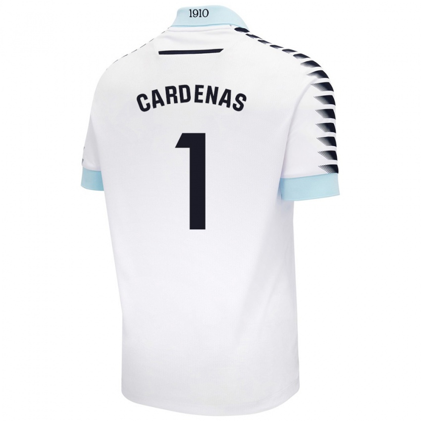 Niño Camiseta Raquel Cárdenas #1 Blanco Azul 2ª Equipación 2024/25 La Camisa Argentina