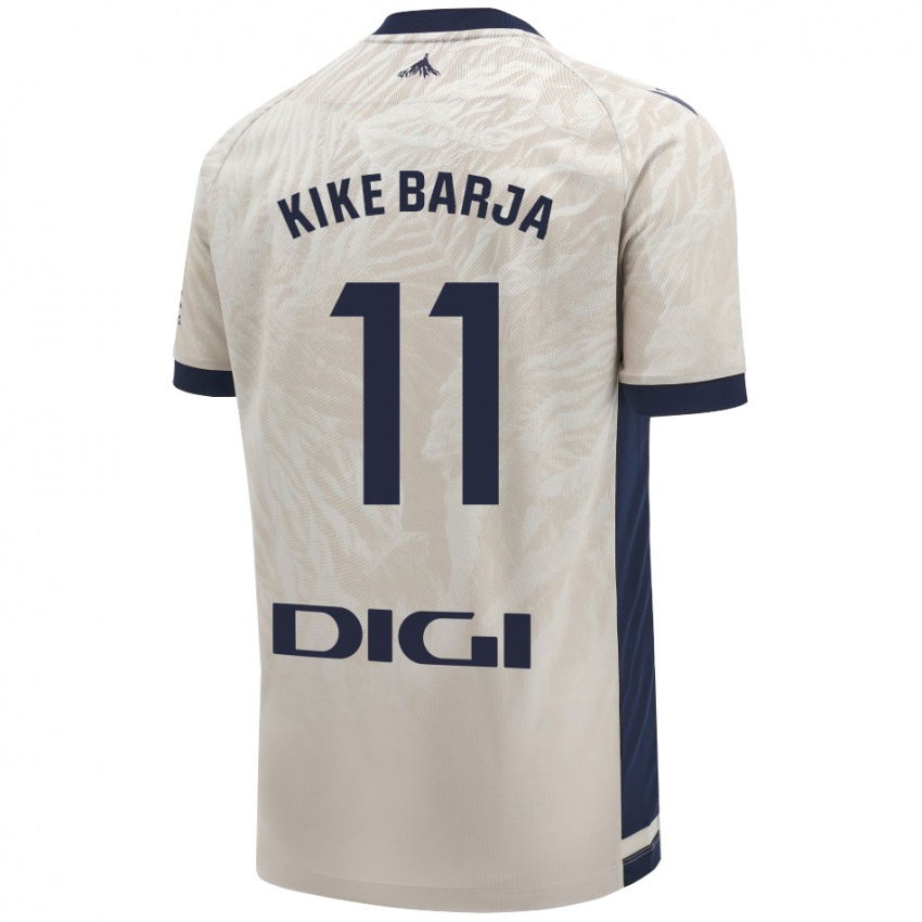 Niño Camiseta Kike Barja #11 Gris Claro 2ª Equipación 2024/25 La Camisa Argentina