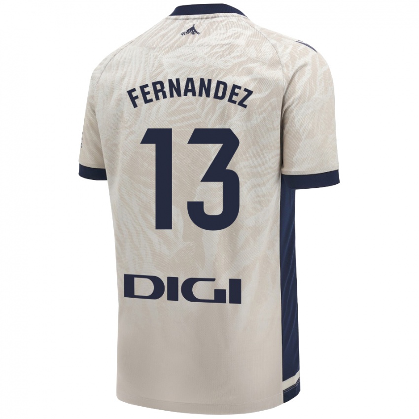 Niño Camiseta Aitor Fernández #13 Gris Claro 2ª Equipación 2024/25 La Camisa Argentina