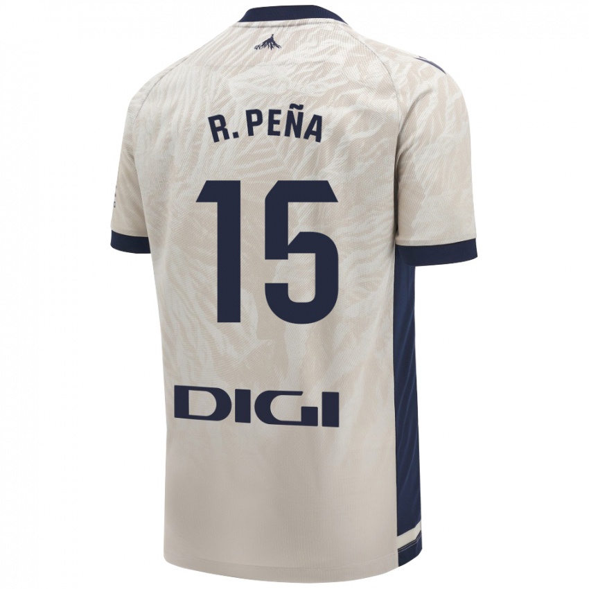 Niño Camiseta Rubén Peña #15 Gris Claro 2ª Equipación 2024/25 La Camisa Argentina